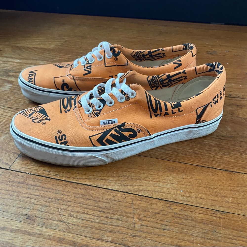 Tangerine and Black Print vans - Picture 2 of 10